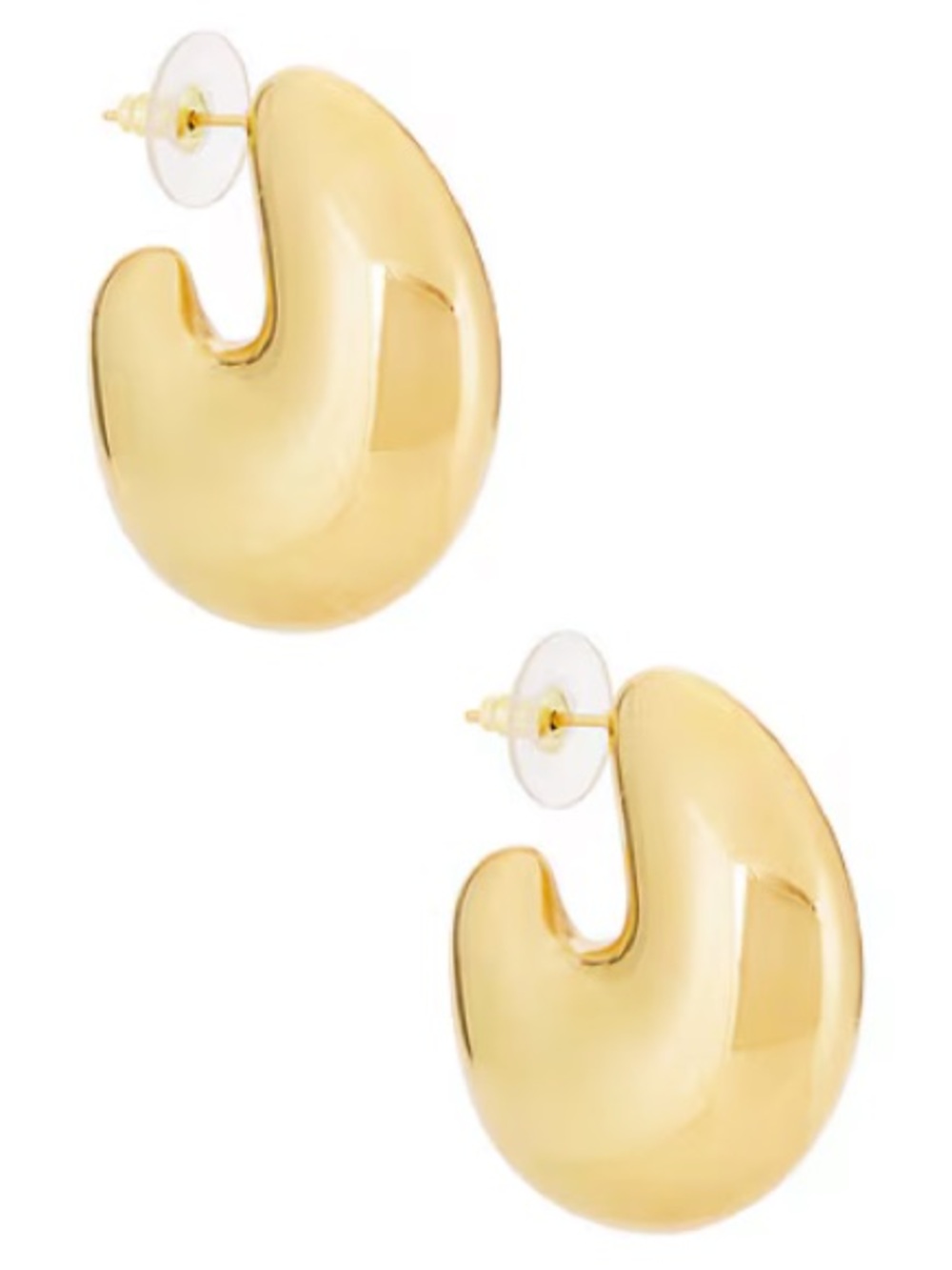 NWT Petit Moments Bean Hoops in Gold from Revolve